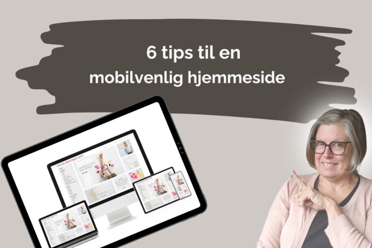 Mobilvenlig hjemmeside