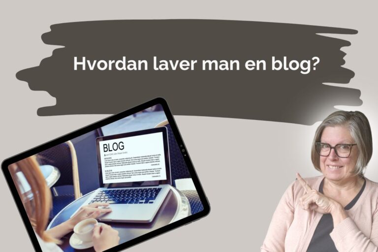 hvordan laver man en blog