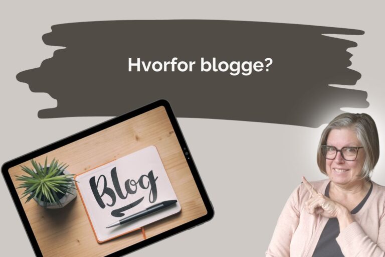 Hvorfor blogge