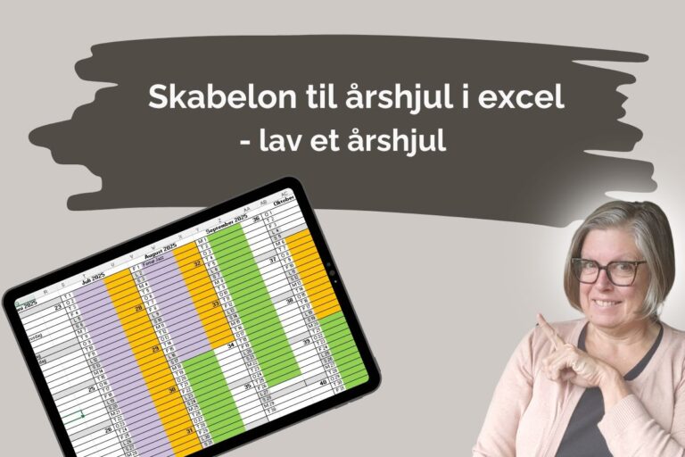 Skabelon til årshjul i Excel