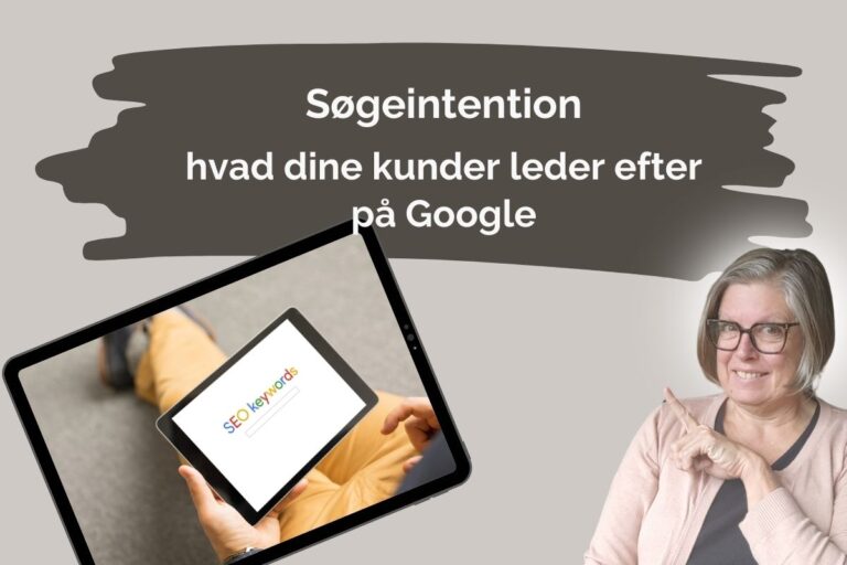 Søgeintention - eller search intent på engelsk