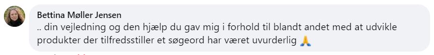 Testimonial om hjælp til SEO